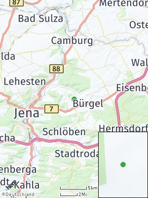 Here Map of Graitschen bei Bürgel