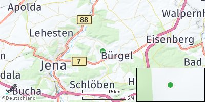 Google Map of Graitschen bei Bürgel