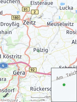 Here Map of Hirschfeld bei Gera