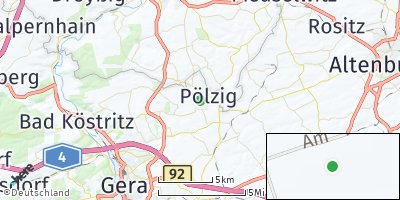 Google Map of Hirschfeld bei Gera