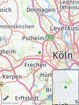 Here Map of Lövenich bei Frechen