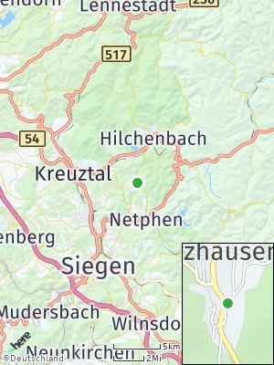 Here Map of Herzhausen bei Netphen