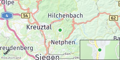 Google Map of Herzhausen bei Netphen