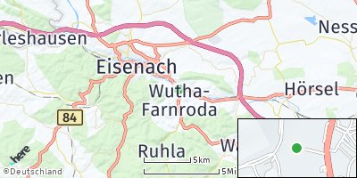 Google Map of Wutha-Farnroda