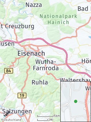 Here Map of Wutha-Farnroda
