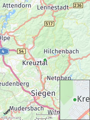 Here Map of Kredenbach über Kreuztal