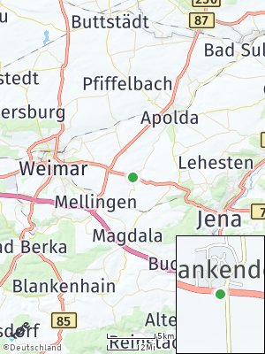 Here Map of Frankendorf bei Weimar