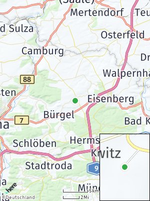 Here Map of Rauschwitz bei Eisenberg