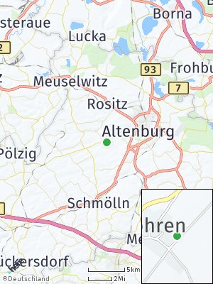 Here Map of Göhren bei Altenburg