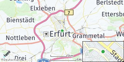 Google Map of Erfurt