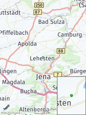 Here Map of Lehesten bei Jena