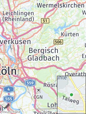 Here Map of Bergisch Gladbach