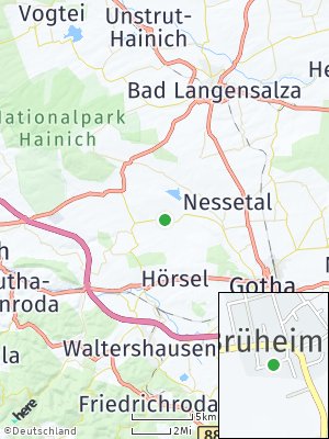 Here Map of Sonneborn bei Gotha