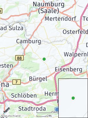 Here Map of Mertendorf bei Eisenberg