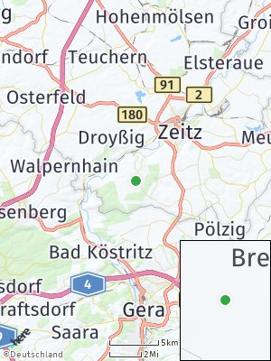 Here Map of Breitenbach bei Zeitz