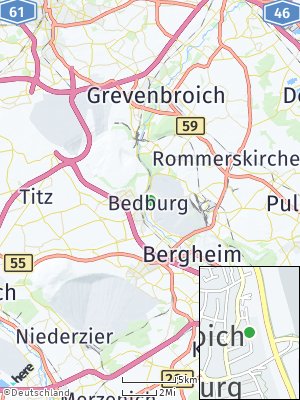 Here Map of Bedburg