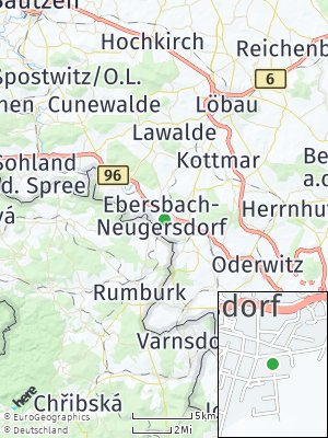 Here Map of Ebersbach / Sachsen