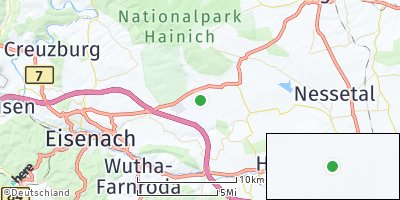 Google Map of Hörselberg-Hainich