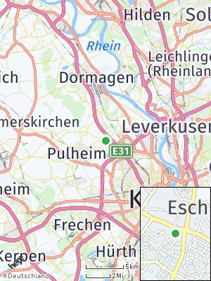 Here Map of Esch bei Frechen
