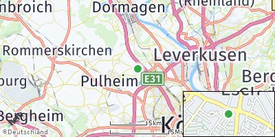Google Map of Esch bei Frechen