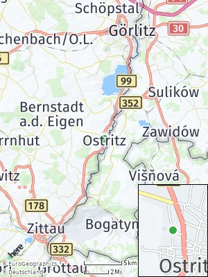 Here Map of Ostritz