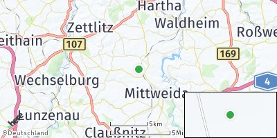 Google Map of Erlau bei Rochlitz