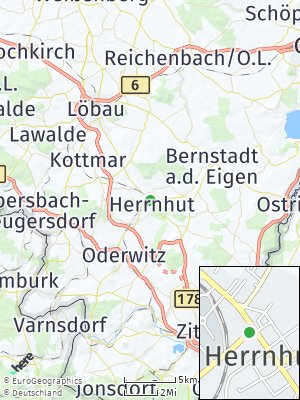 Here Map of Herrnhut