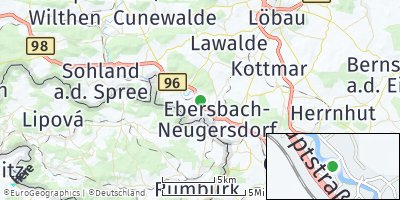 Google Map of Friedersdorf bei Löbau