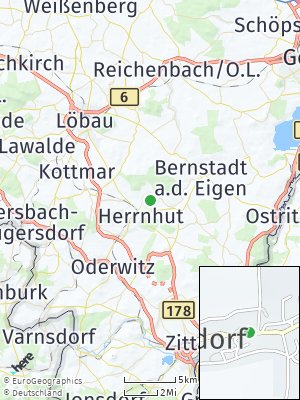 Here Map of Berthelsdorf bei Herrnhut