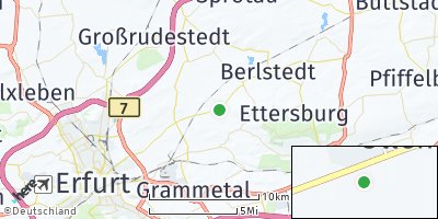 Google Map of Ollendorf bei Erfurt