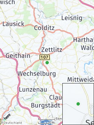 Here Map of Seelitz bei Rochlitz