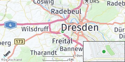 Google Map of Gorbitz-Süd