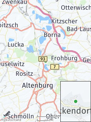Here Map of Fockendorf bei Altenburg