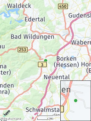 Here Map of Bad Zwesten