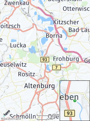 Here Map of Treben bei Altenburg