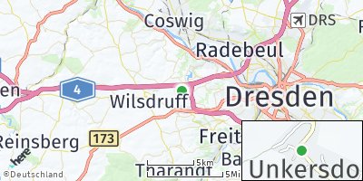 Google Map of Unkersdorf