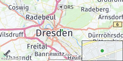 Google Map of Johannstadt-Nord