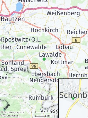 Here Map of Schönbach bei Löbau