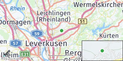 Google Map of Lützenkirchen