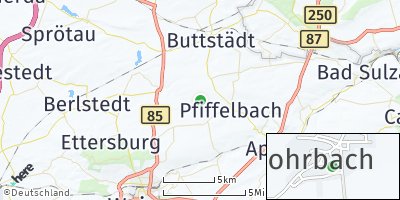 Google Map of Rohrbach bei Weimar