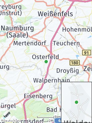 Here Map of Waldau bei Zeitz