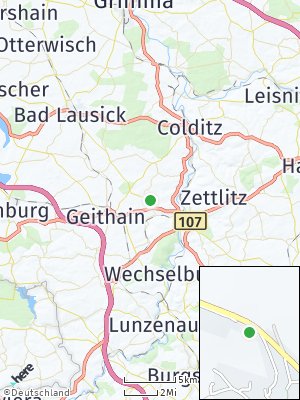 Here Map of Königsfeld bei Rochlitz