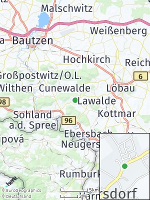 Here Map of Beiersdorf bei Löbau