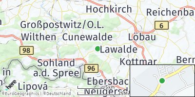 Google Map of Beiersdorf bei Löbau