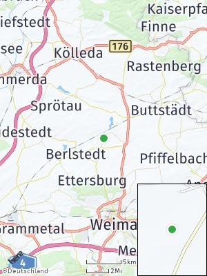 Here Map of Krautheim bei Weimar