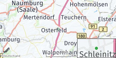 Google Map of Pretzsch bei Weißenfels