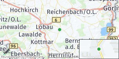 Google Map of Rosenbach bei Löbau