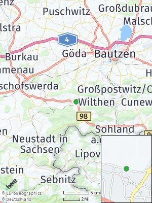 Here Map of Neukirch / Lausitz