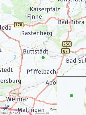 Here Map of Rudersdorf bei Sömmerda