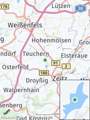 Here Map of Trebnitz bei Weißenfels